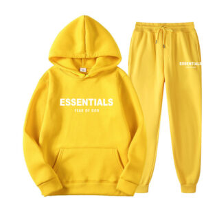 Essentials Hoodie Yellow TrackSuit